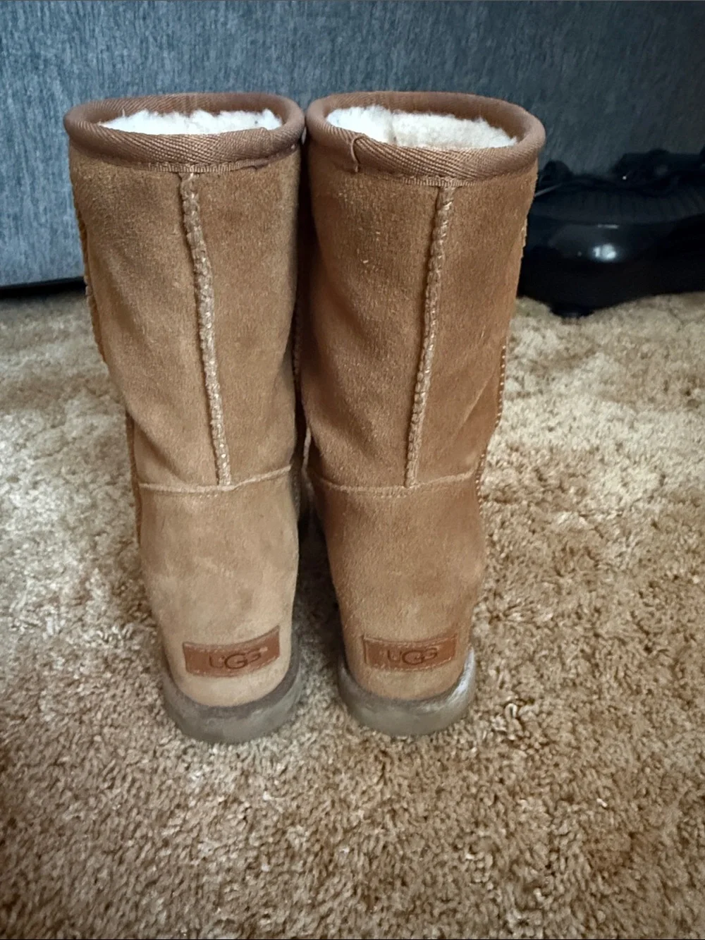 Women’s Ugg Wedge/heeled Classic Tan Suede Shearling-Lined Winter Boots